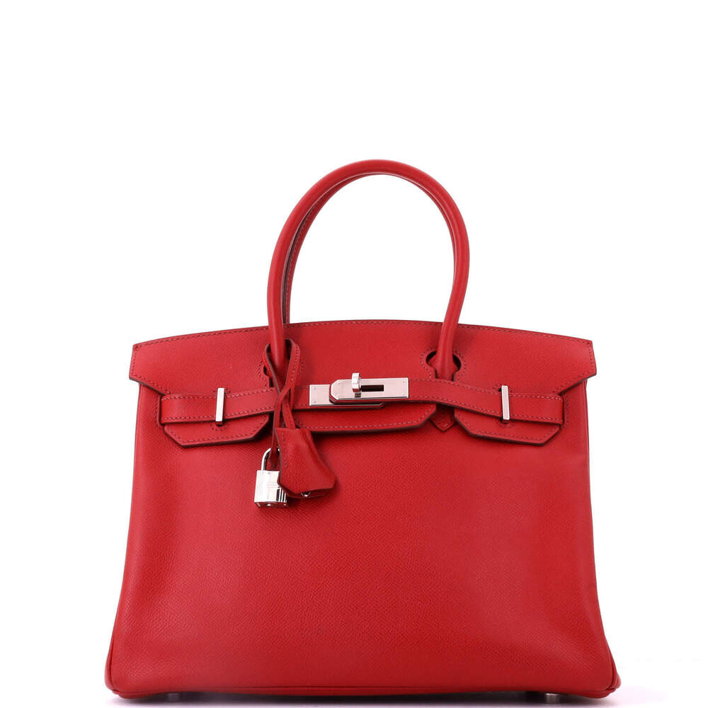 Hermes Birkin 25 Red Epsom with Palladium Hardware